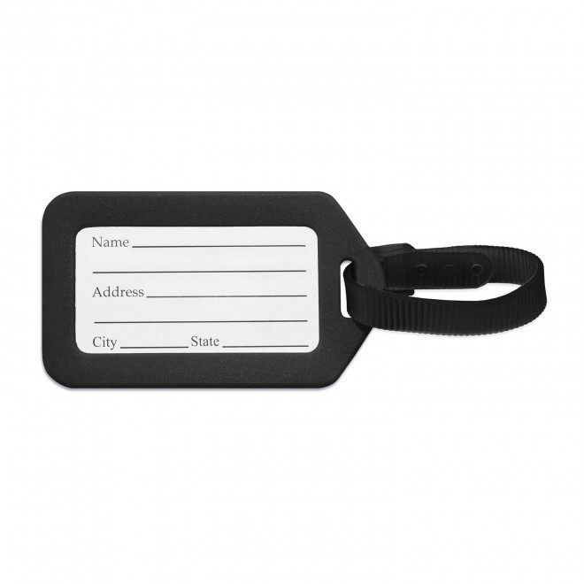 ETIQUETTE DE VOYAGE PERSONNALISABLE 'TROPICOOL' - noir