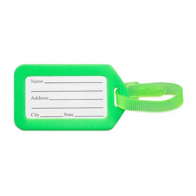 ETIQUETTE DE VOYAGE PERSONNALISABLE 'TROPICOOL' - vert