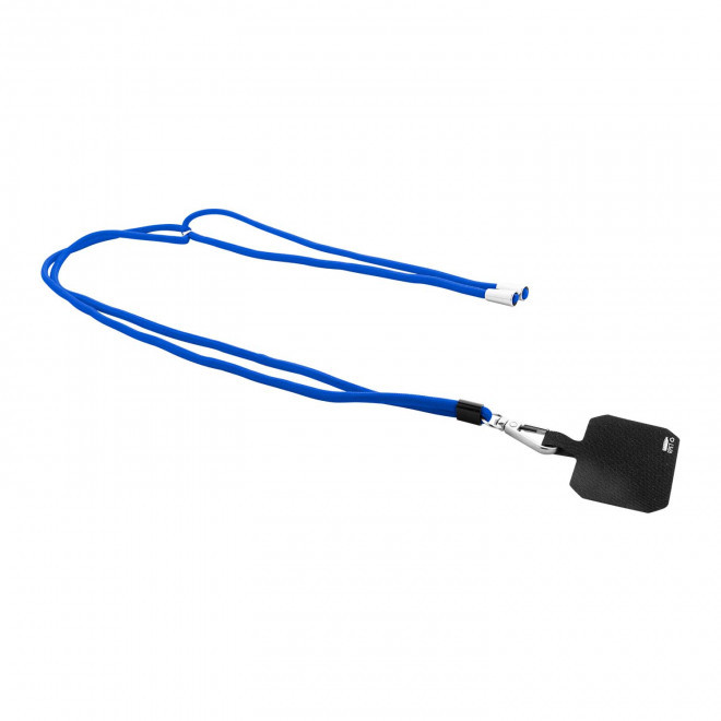 TOUR DE COU TELEPHONE PERSONNALISABLE 'MOBILA COLOR' - bleu