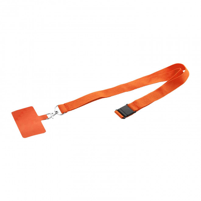 TOUR DE COU TELEPHONE PERSONNALISABLE 'BASICLAN COLOR' - orange