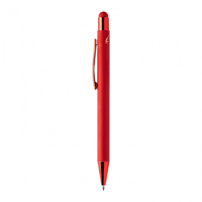 STYLO STYLET EN ALU RECYCLE PERSONNALISABLE 'DRIXOU' - rouge