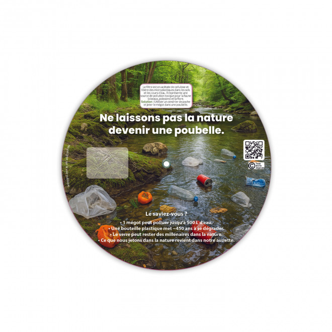 DISQUE PEDAGO PERSONNALISABLE 'DUREE DEGRADATION DECHETS' - quadrichromie