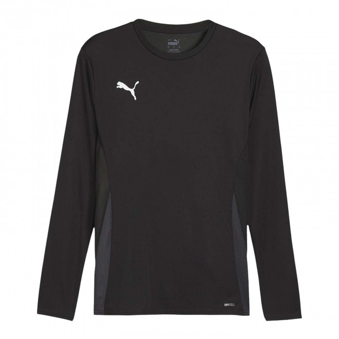 MAILLOT FOOT ML MIXTE PERSONNALISABLE 'TEAMGOAL' - noir