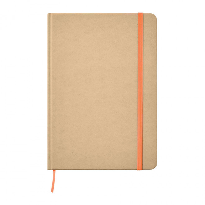 CARNET PERSONNALISABLE A5 LIGNÉ 'HORUS' - orange