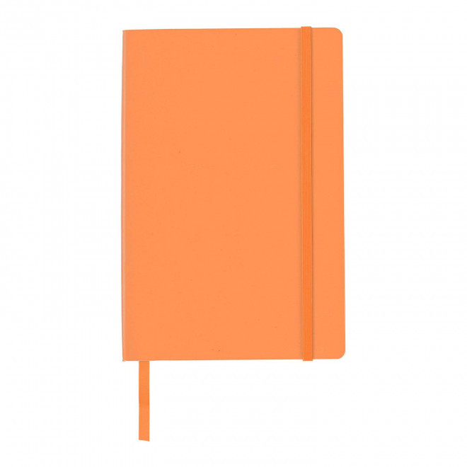 CARNET A5 EN PU SOUPLE 'TOMA' - orange