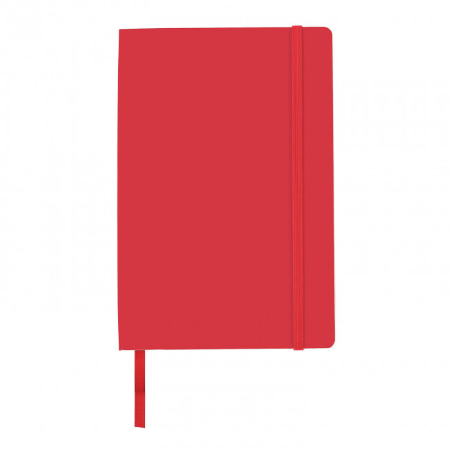 CARNET A5 EN PU SOUPLE 'TOMA' - rouge