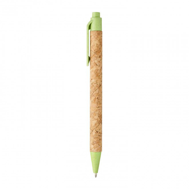 STYLO EN LIEGE PERSONNALISABLE MINE NOIRE 'NOSTRO' - vert
