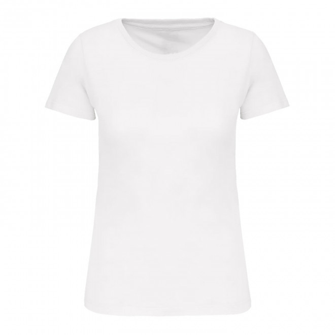 TEE-SHIRT BIO BLANC FEMME PERSONNALISABLE 'KARIBA 150' - blanc