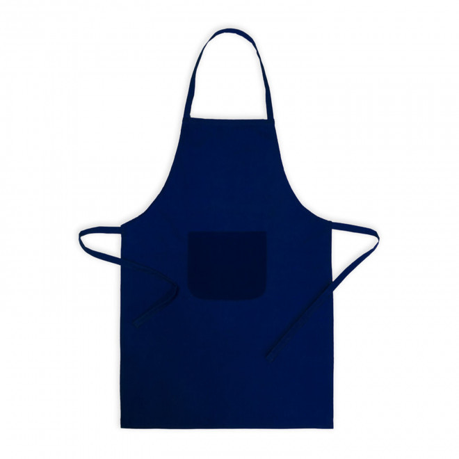 TABLIER 1 POCHE PERSONNALISABLE 'KELINE' - bleu marine