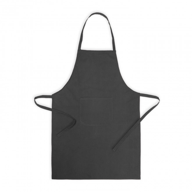 TABLIER 1 POCHE PERSONNALISABLE 'KELINE' - gris