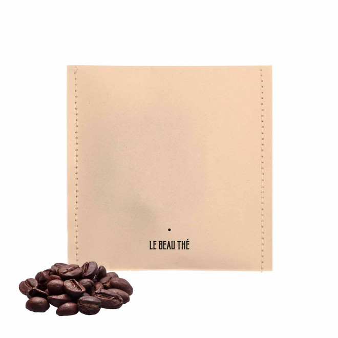 SACHET DE CAFE A INFUSER PERSONNALISABLE 'YUNN' - beige