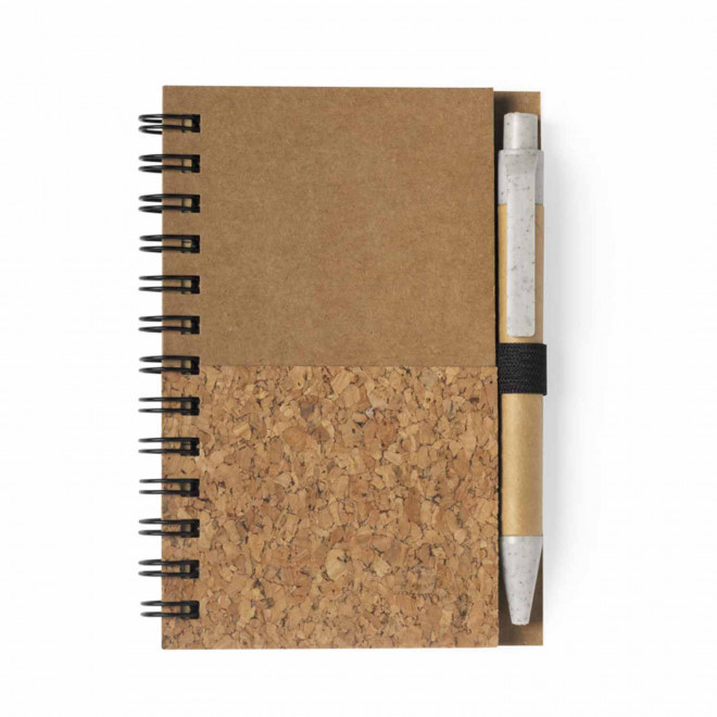 CARNET A7 EN LIEGE ET CARTON PERSONNALISABLE 'RAMSI' - kraft