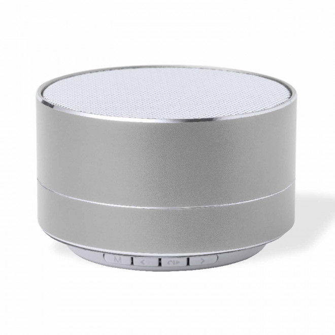 ENCEINTE  BLUETOOTH® 3W RECYCLE PERSONNALISABLE 'JOOD ALU' - argenté