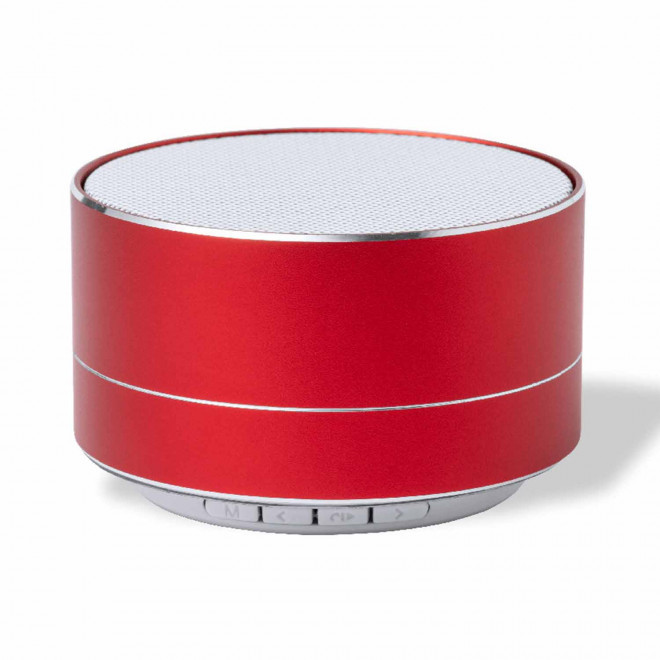 ENCEINTE  BLUETOOTH® 3W RECYCLE PERSONNALISABLE 'JOOD ALU' - rouge