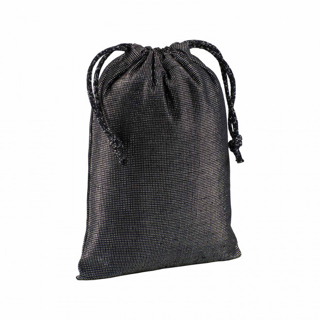 POCHON BRILLANT PERSONNALISABLE 'SHINITY COULEUR' - noir