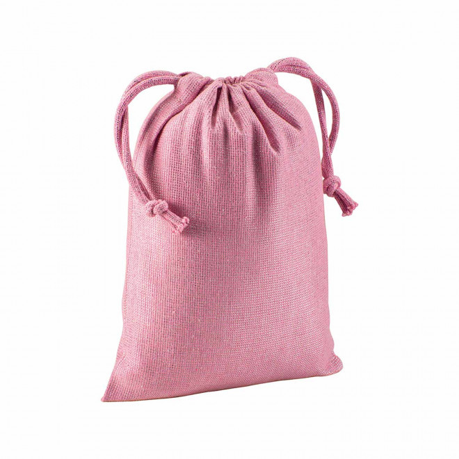 POCHON BRILLANT PERSONNALISABLE 'SHINITY COULEUR' - rose
