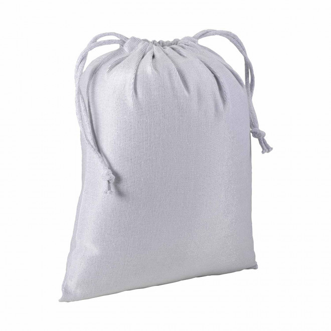 POCHON BRILLANT PERSONNALISABLE 'SHINITY COULEUR' - blanc