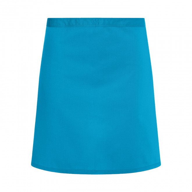 TABLIER MI-LONG KARLOWSKY PERSONNALISABLE 'WAIST APRON' - bleu turquoise