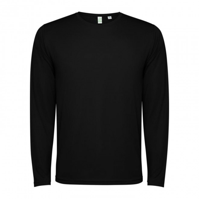 TEE-SHIRT ML SPORT MIXTE PERSONNALISABLE 'ESTORIL' - noir