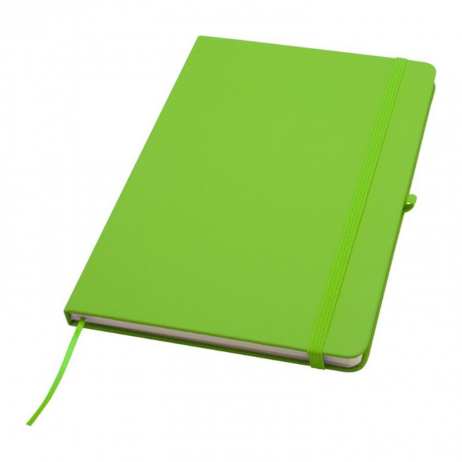 CARNET AVEC PORTE STYLO A5 PERSONNALISABLE 'TOMASO PLUS' - vert