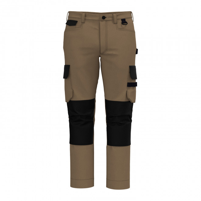 PANTALON DE TRAVAIL PERSONNALISABLE 'SOLVEX' - beige/noir