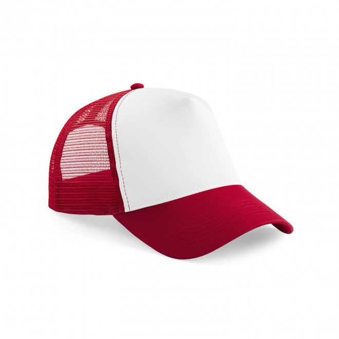 CASQUETTE FILET PERSONNALISEE 'VITTA KIDS' - rouge/blanc