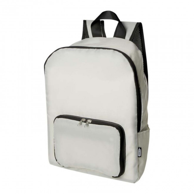 SAC A DOS PLIABLE PERSONNALISE EN RPET 'LANADEL' - beige