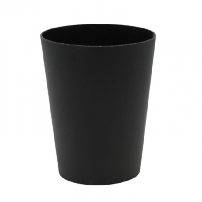 GOBELET RÉUTILISABLE PERSONNALISABLE QUADRI 15 CL 'CUP' - noir opaque