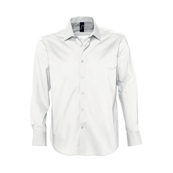 CHEMISE PUBLICITAIRE HOMME MANCHES LONGUES 'BRIGHTON' 140 GR/M² - blanc