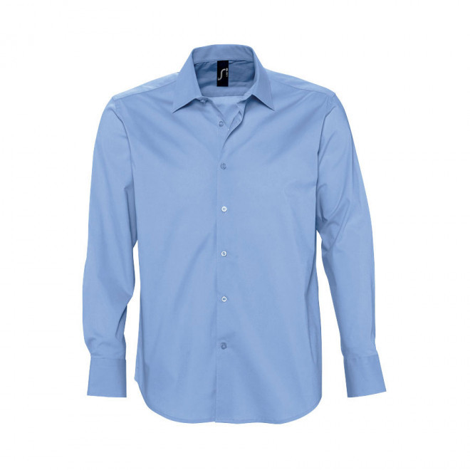 CHEMISE PUBLICITAIRE HOMME MANCHES LONGUES 'BRIGHTON' 140 GR/M² - bleu ciel