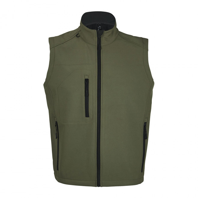 VESTE SANS MANCHES SOFTSHELL HOMME 'RALLYE' 340 GR/M² - army