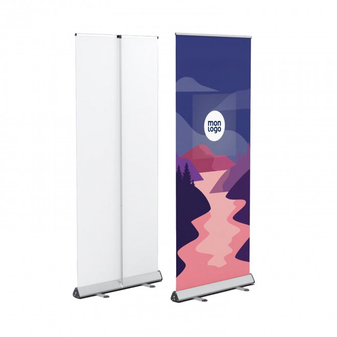 ROLL-UP SANS PVC PERSONNALISABLE 'ANIMATION NON TISSE' - 85 x 200 cm