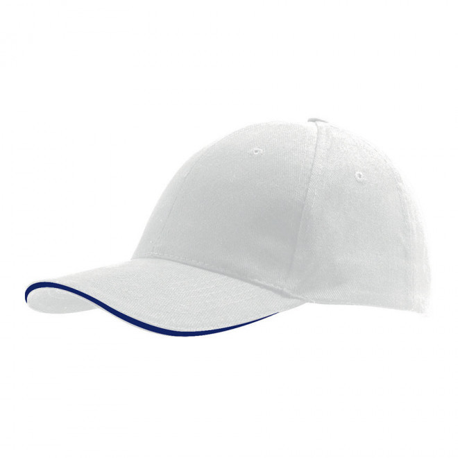 CASQUETTE PUBLICITAIRE 'BUFFALO' 260 GR/M² - blanc/navy