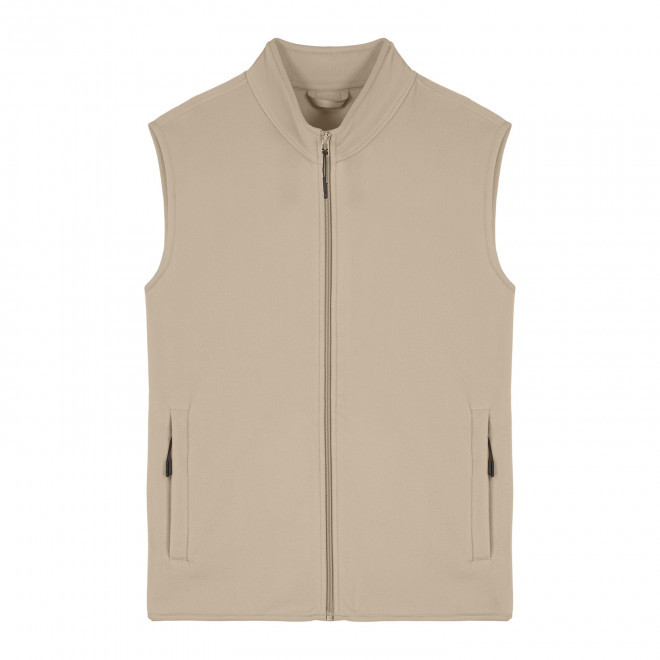 VESTE POLAIRE SANS MANCHES HOMME PERSONNALISABLE 'QUESTER' - sable