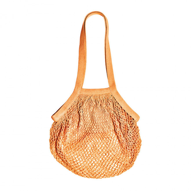 SAC PERSONNALISÉ EN COTON COLORE FILET 'SHELBY' - orange