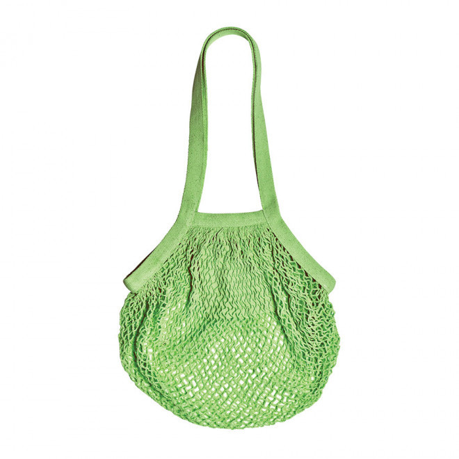 SAC PERSONNALISÉ EN COTON COLORE FILET 'SHELBY' - vert