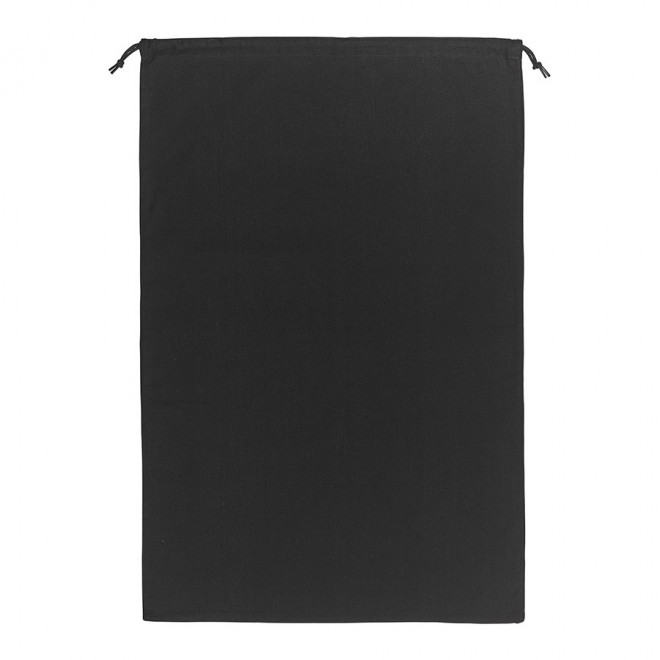 POCHETTE PERSONNALISABLE EN COTON NOIR OU BLANC 130G/M² 'SAKOULA' - noir