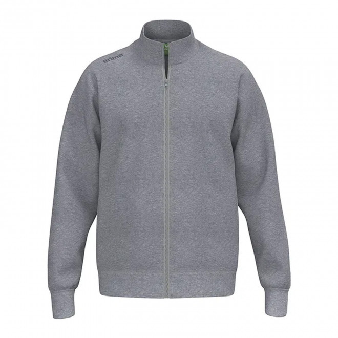 SWEAT ZIPPE HOMME PERSONNALISE 'TS' - gris chiné