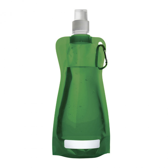 GOURDE PERSONNALISÉE AVEC MOUSQUETON 'FITTY' - vert foncé