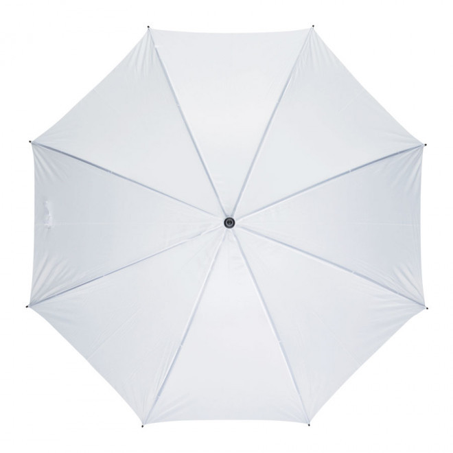 PARAPLUIE PERSONNALISABLE GOLF TEMPÊTE 'FANORE' MANCHE DROIT - blanc