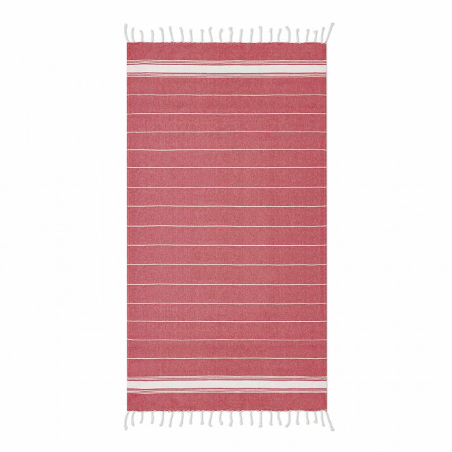 FOUTA PERSONNALISABLE 'PAREA 180' - rouge