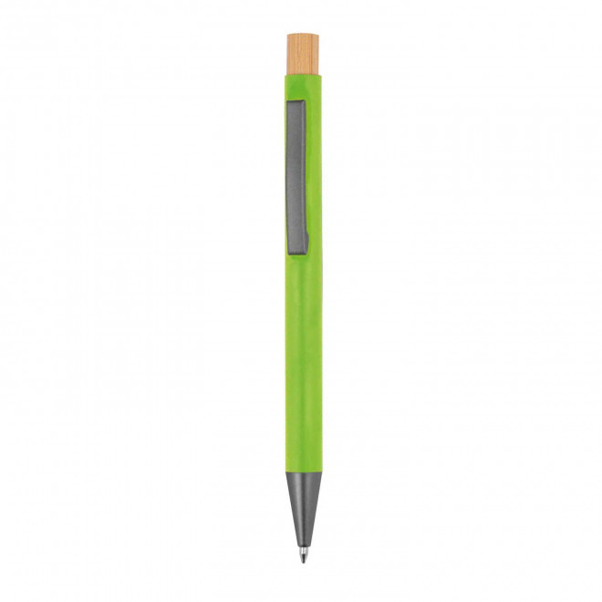 STYLO EN ALU RECYCLE PERSONNALISABLE 'DANA FLASHY' - vert pomme