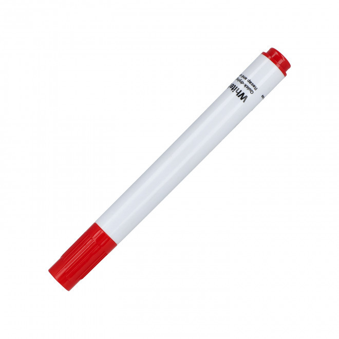 MARQUEUR TABLEAU BLANC PERSONNALISABLE 'BORDY' - rouge