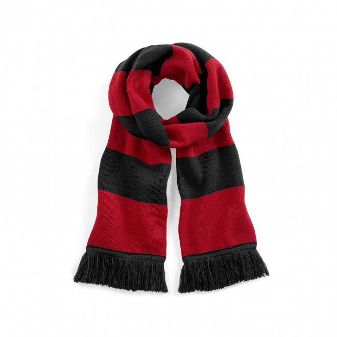 ECHARPE PERSONNALISEE 'STADIUM SCARF' - noir/rouge