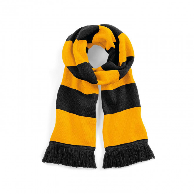 ECHARPE PERSONNALISEE 'STADIUM SCARF' - noir/jaune