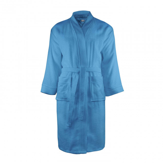PEIGNOIR PERSONNALISABLE 'BATHROBE 340' - bleu azur