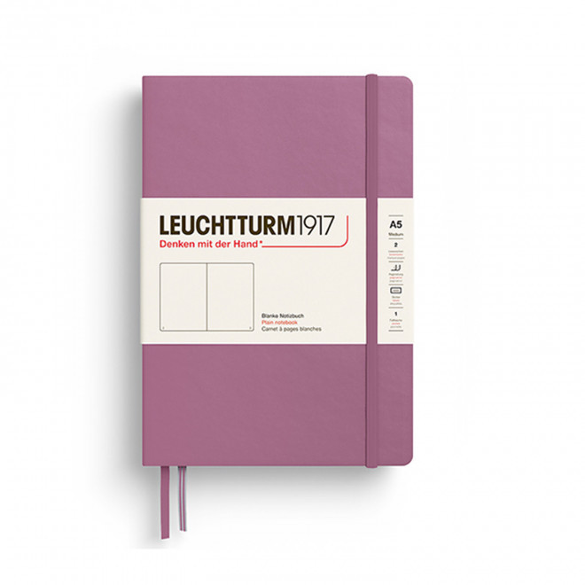 CARNET A5 LEUCHTTURM1917 PERSONNALISE 'MEDIUM A5 LIGNE' - mauve