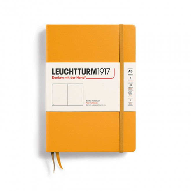 CARNET A5 LEUCHTTURM1917 PERSONNALISE 'MEDIUM A5 LIGNE' - orange clair