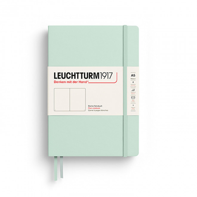 CARNET A5 LEUCHTTURM1917 PERSONNALISE 'MEDIUM A5 LIGNE' - vert menthe