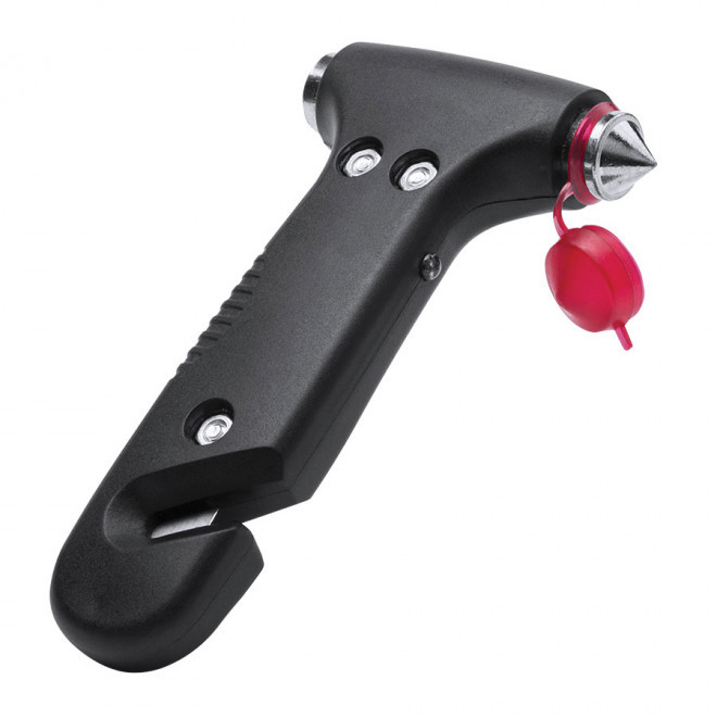 MARTEAU BRISE VITRE PUBLICITAIRE 2 EN 1 'MARTILLO' - noir